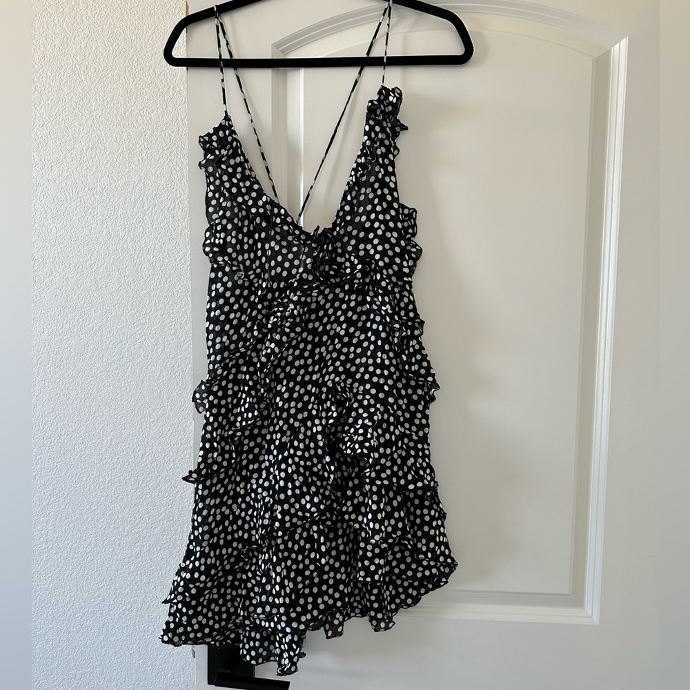 Zara poca dots dress nwt